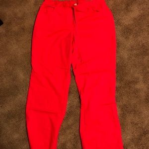 neon pink greys anatomy scrub pants